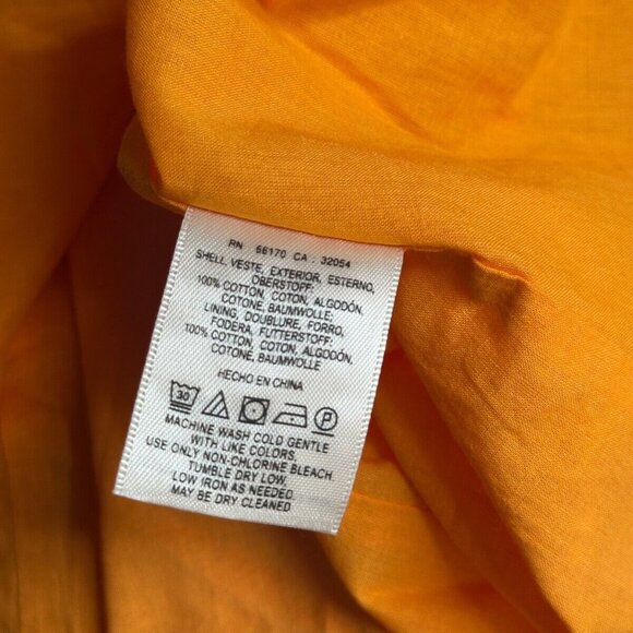 Maeve Dress 0 Womens Orange Eyelet Knit A Line Strapless Smocked Knee Length - Picture 7 of 7